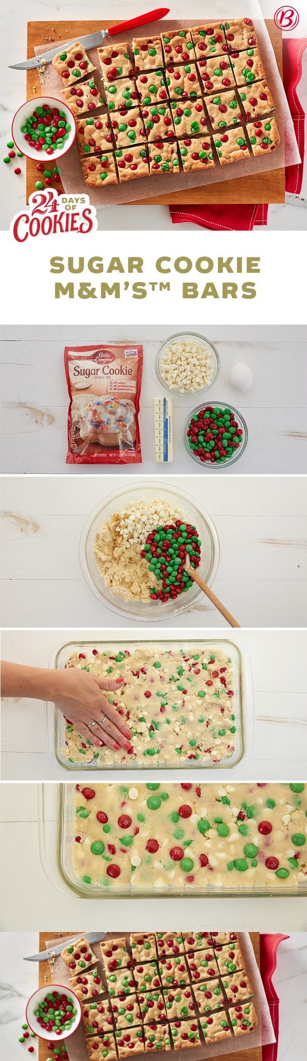 Sugar Cookie M&M's™ Bars