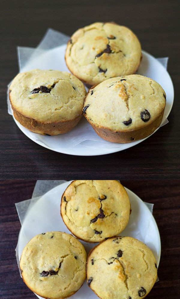 Sugar Free & Gluten Free Chocolate Chip Muffins