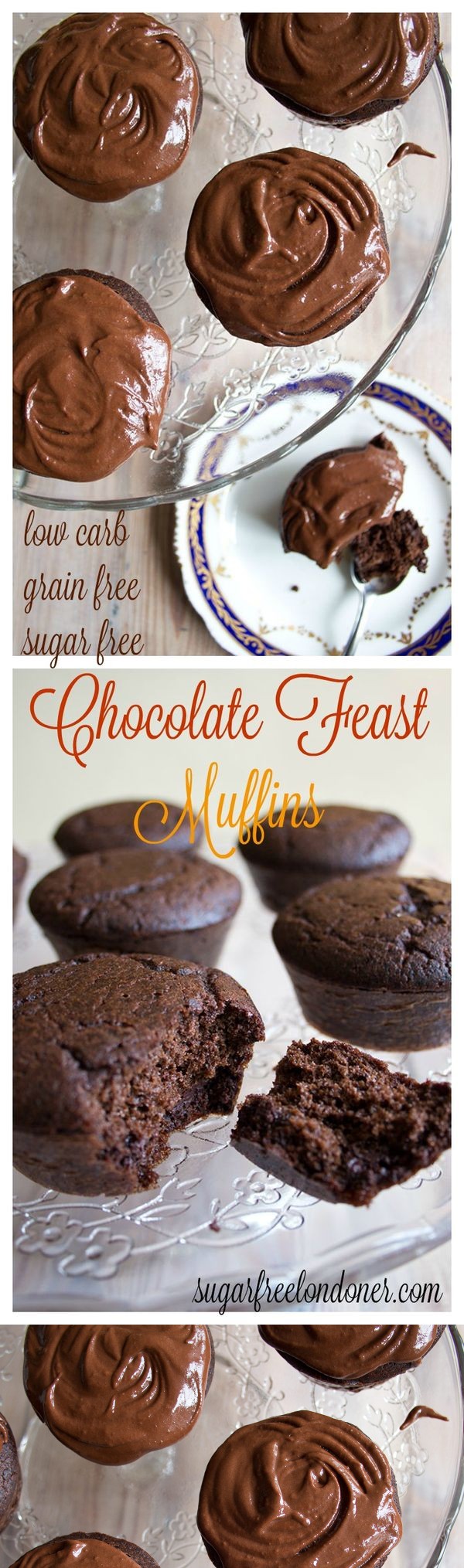 Sugar Free Chocolate Feast Muffins (low carb