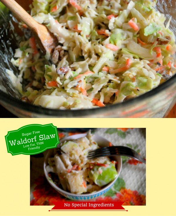 Sugar Free Waldorf Slaw