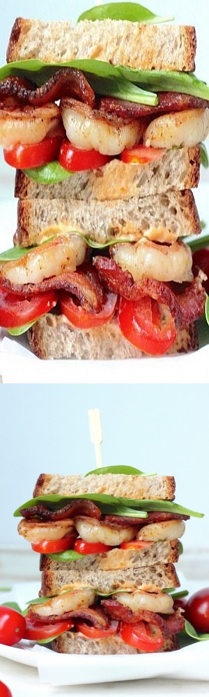 Sunday Suppers: Spicy Chipotle Shrimp BLTs