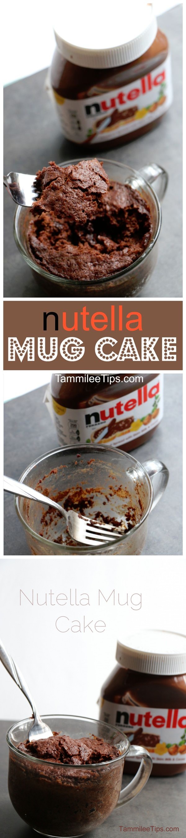 Super easy to make Nutella Mug Cake