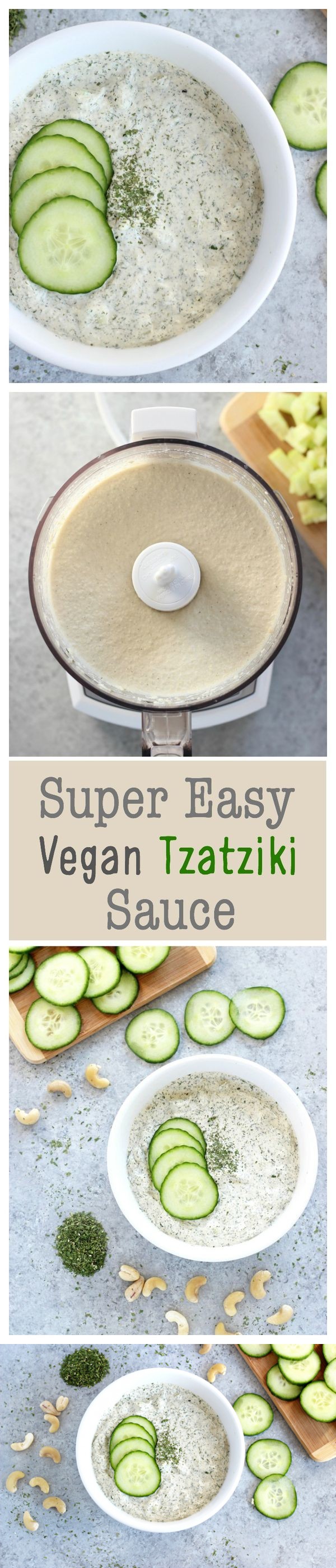 Super Easy Vegan Tzatziki Sauce