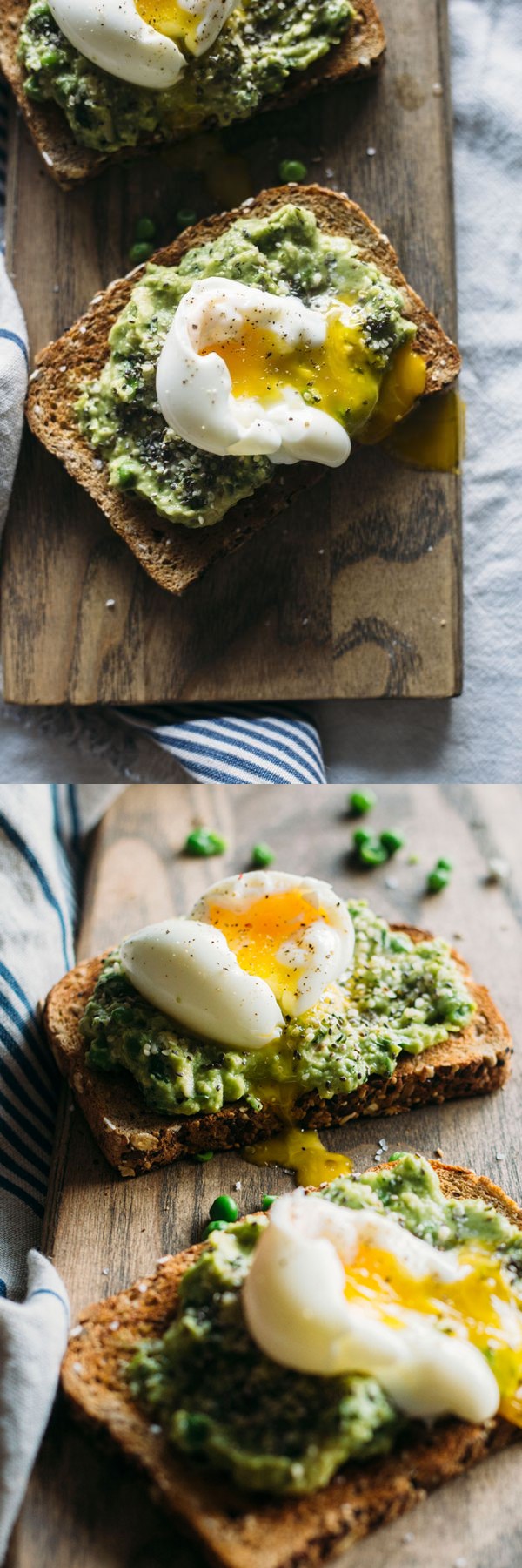 Superfood Toast with Avocado Pea Mash