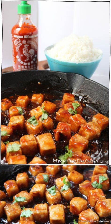 Sweet & Spicy Sriracha Tofu