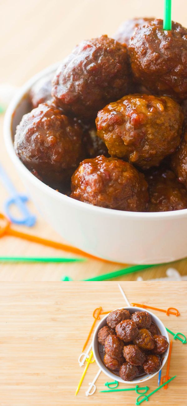 Sweet and Spicy Crockpot Meatballs