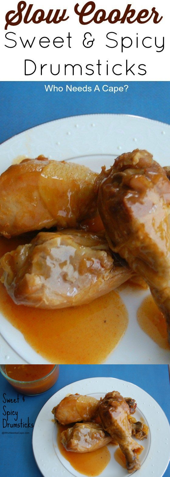 Sweet and Spicy Slow Cooker Drumsticks