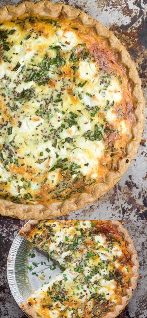 Sweet Onion and Herb Quiche