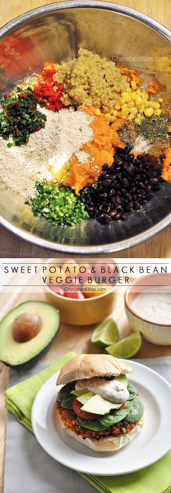 Sweet Potato and Black Bean Veggie Burger