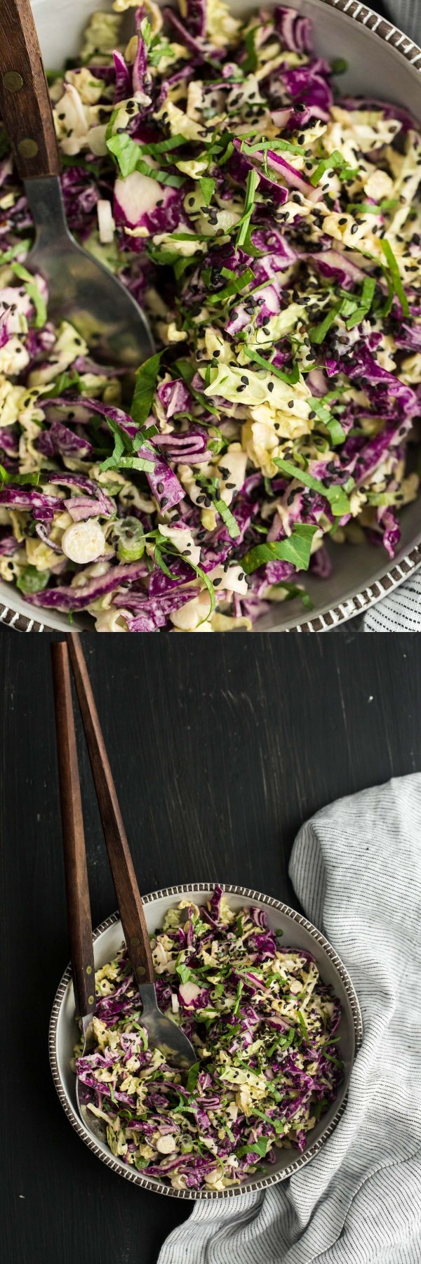 Tahini Cabbage Slaw