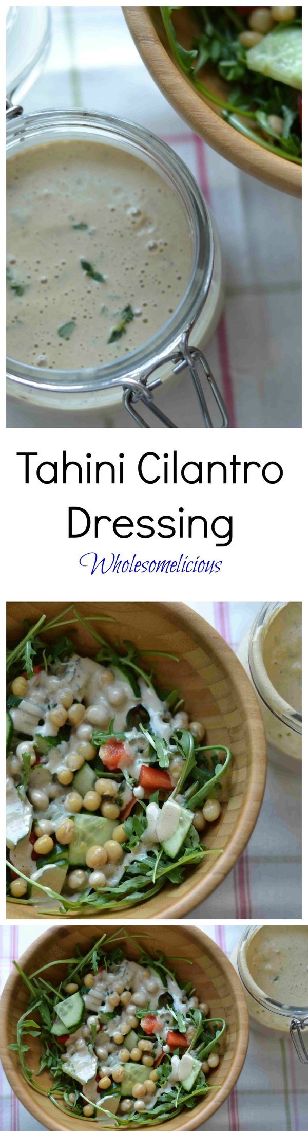 Tahini Cilantro Salad Dressing