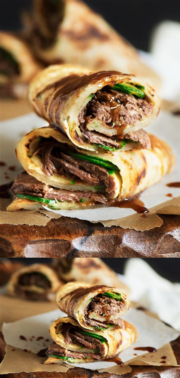 Taiwanese Beef Stuffed Scallion Pancake