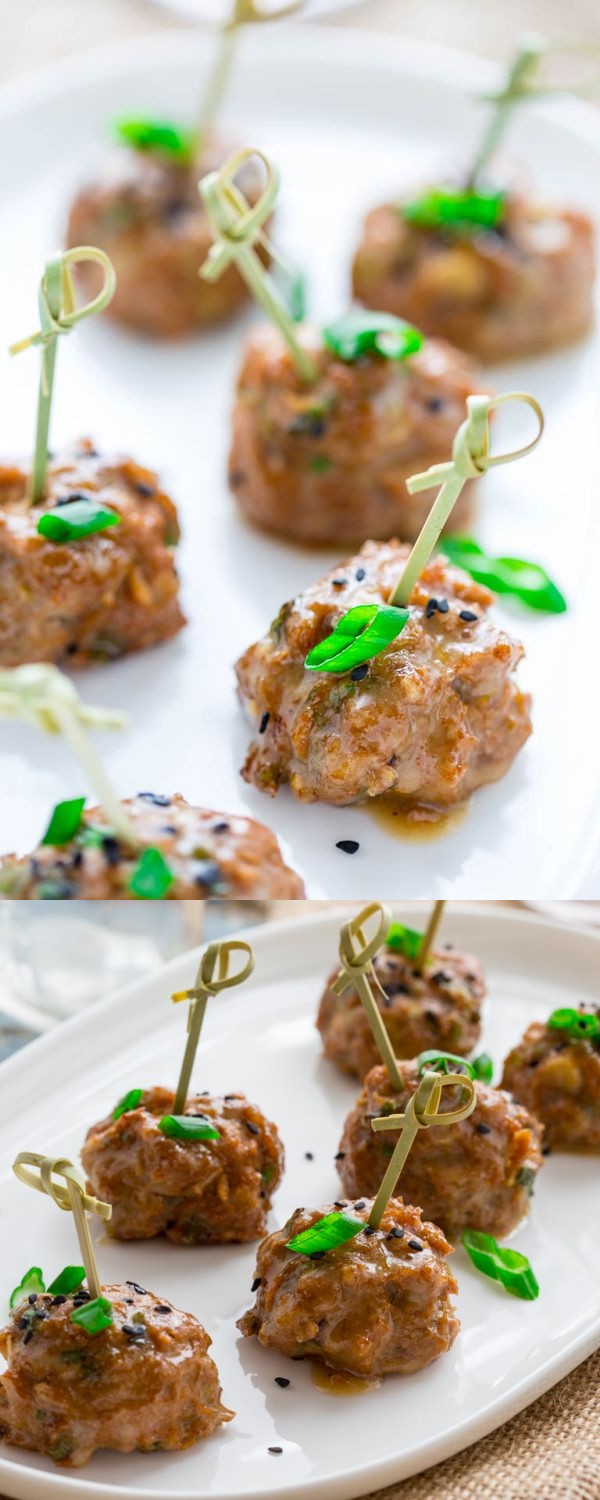 Tamari Turkey Meatballs with Maple Tahini Glaze