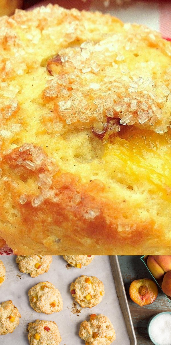 Tender Peach Scones