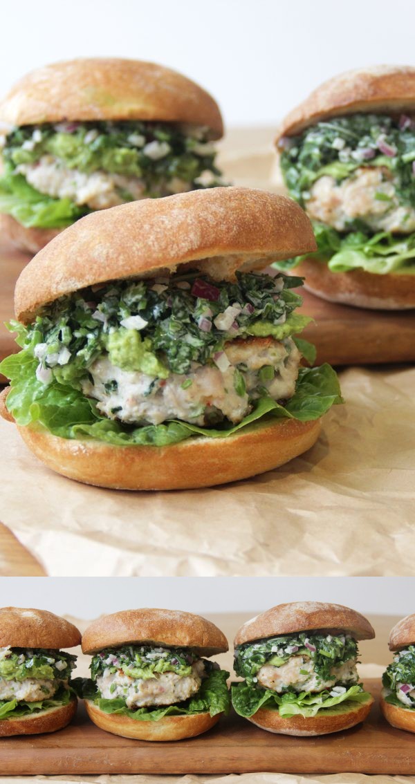 Thai Chicken Burgers with Coriander Slaw