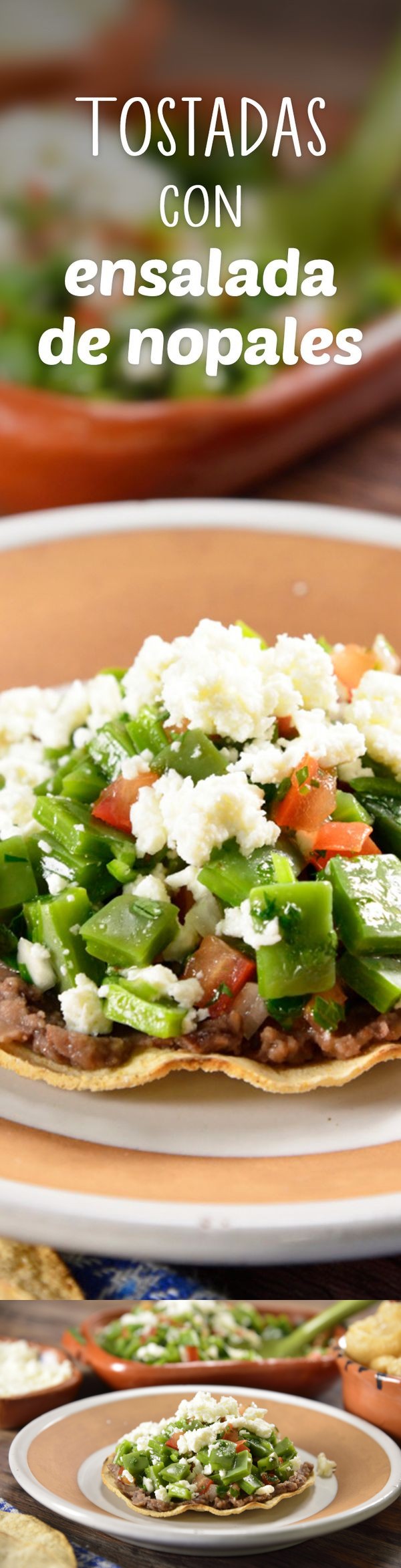 Tostadas con Ensalada de Nopales