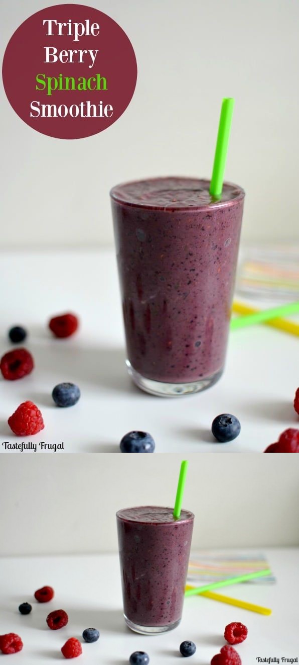 Triple Berry Spinach Smoothie