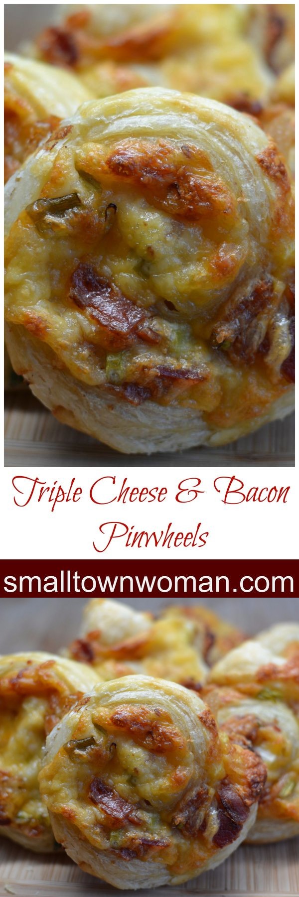 Triple Cheese & Bacon Pinwheels