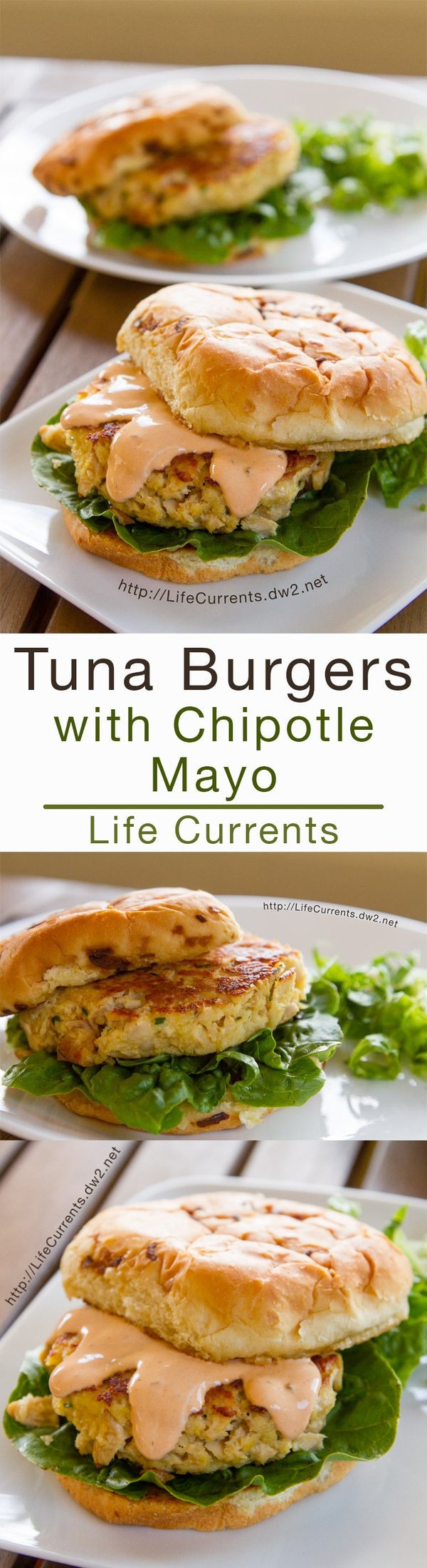 Tuna Burgers with Chipotle Mayonnaise