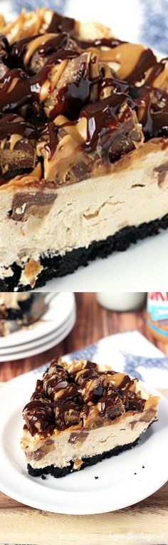 Ultimate No-Bake Reese’s Peanut Butter Cup Cheesecake