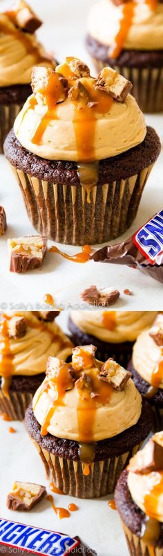 Ultimate Snickers Cupcakes