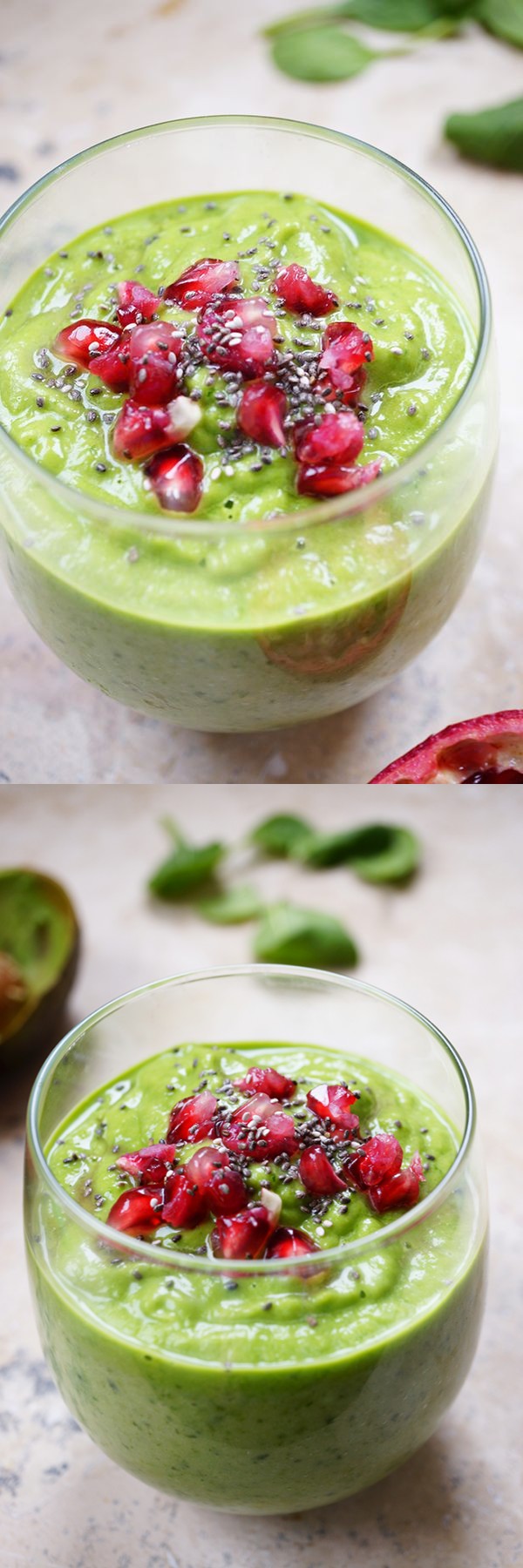 Vegan- 4 Ingredient Avocado Banana Smoothie