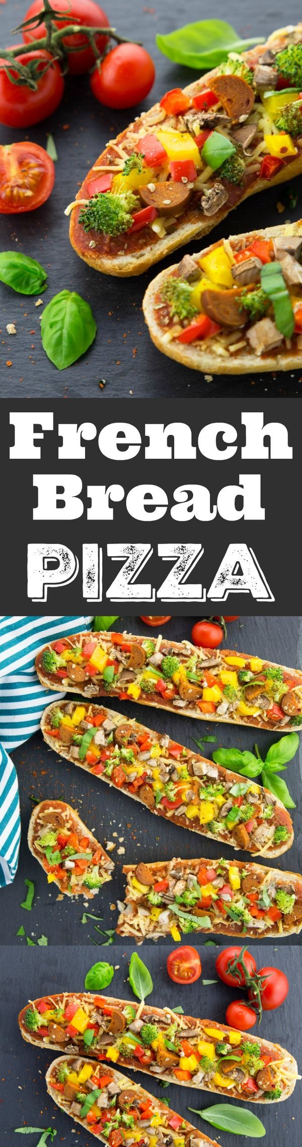 Vegan French Bread Pizza