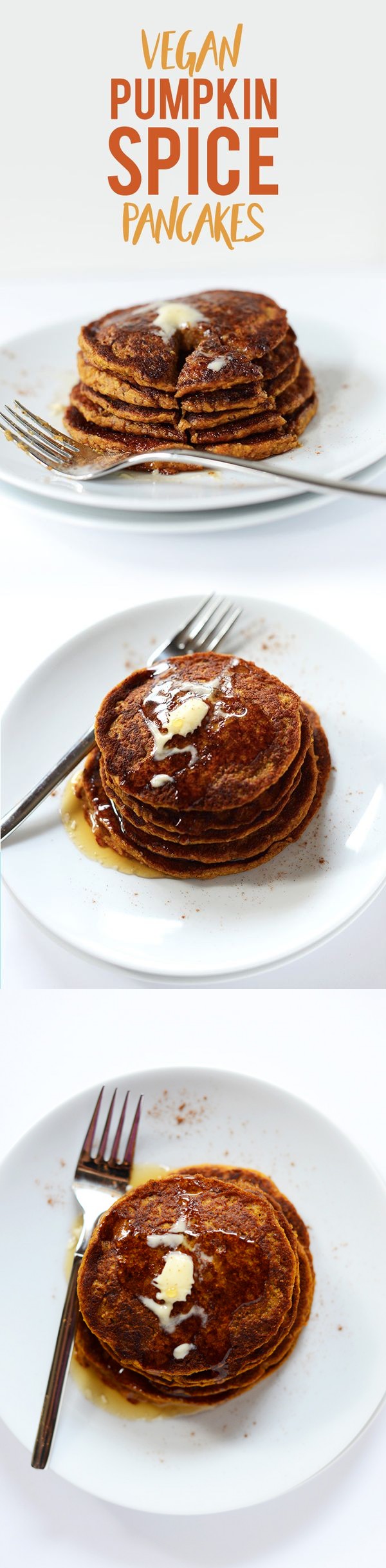 Vegan Pumpkin Spice Pancakes