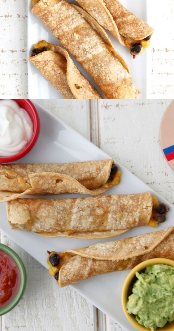 Vegetarian Baked Taquitos