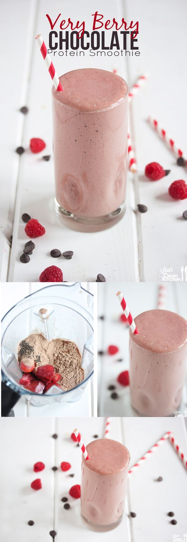 Very Berry Chocolate Protein Smoothie