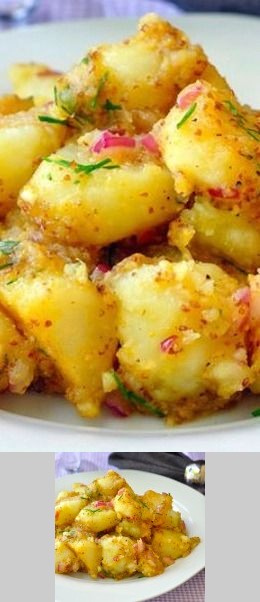 Warm Honey Dijon Potato Salad