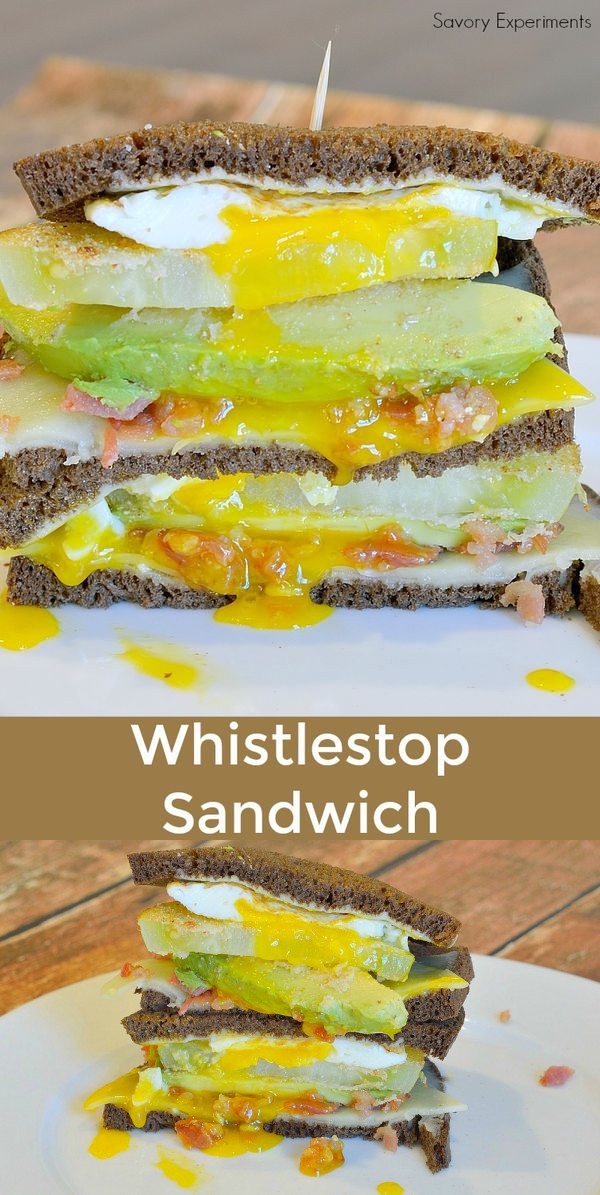 Whistle Stop Sandwich (Fried Green Tomato, Bacon, Avocado, Fried Egg and Cheddar Sandwich