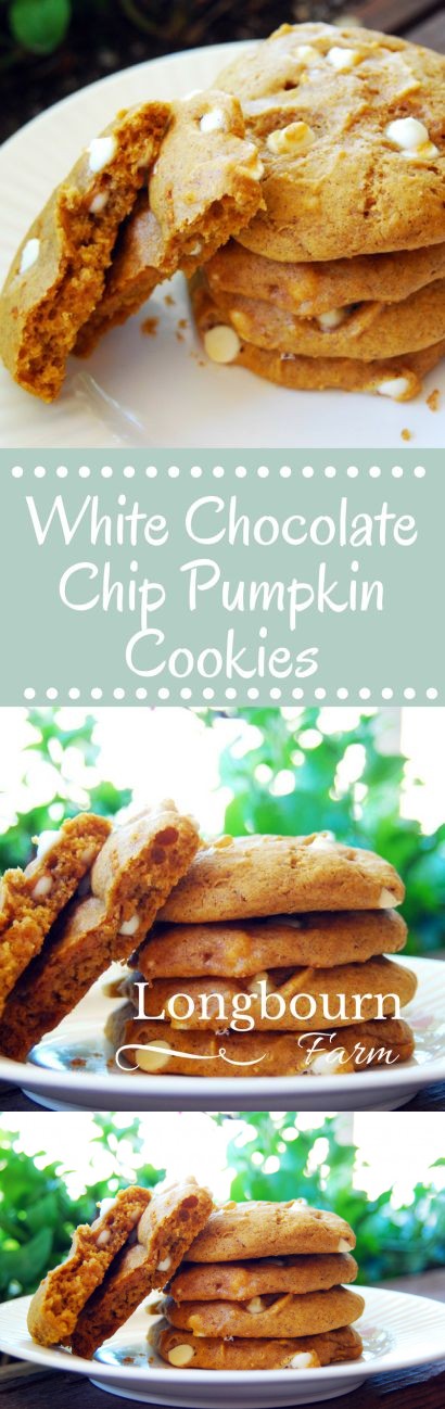 White Chocolate Chip Pumpkin Cookies