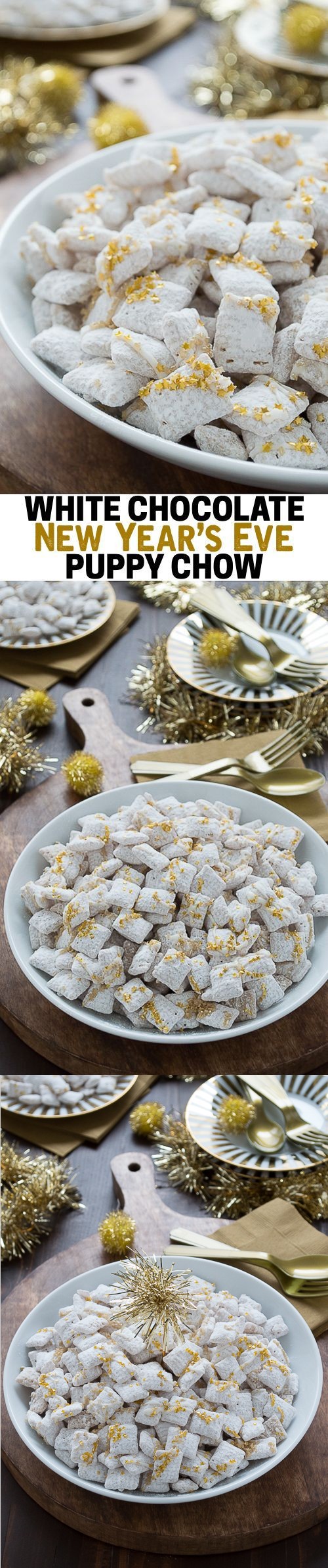 White Chocolate New Years Eve Puppy Chow