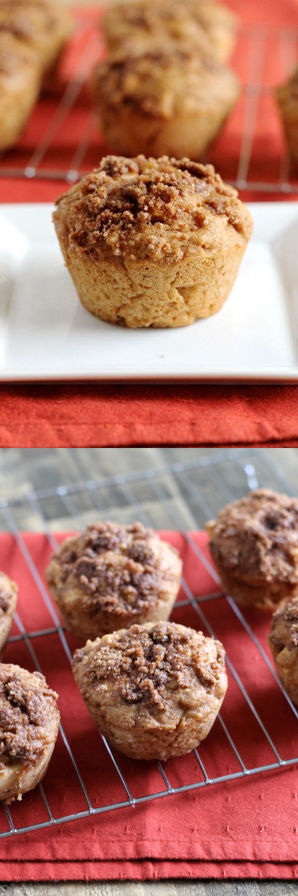 Whole Wheat Apple Honey Muffins