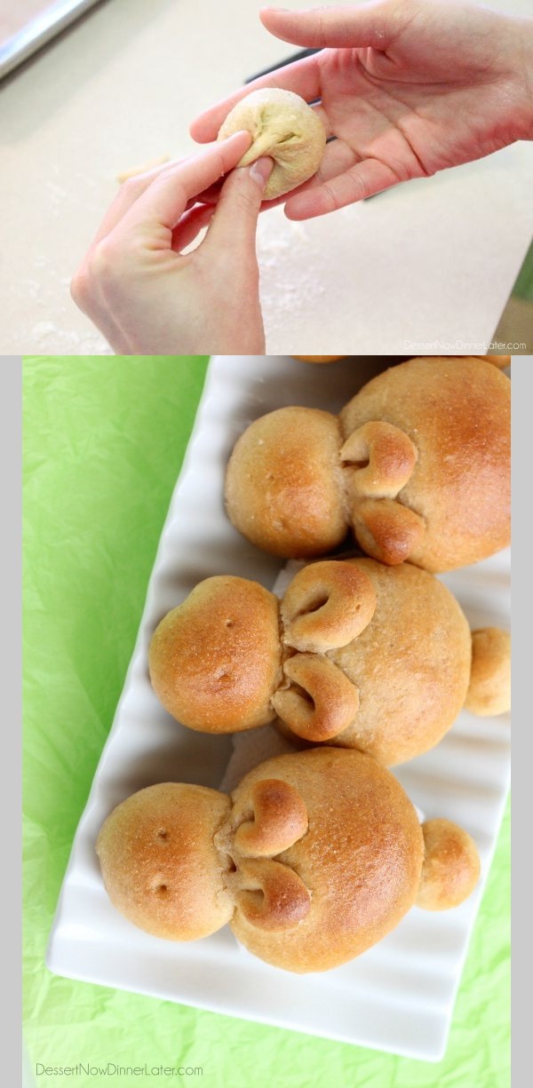 Whole Wheat Easter Bunny Rolls