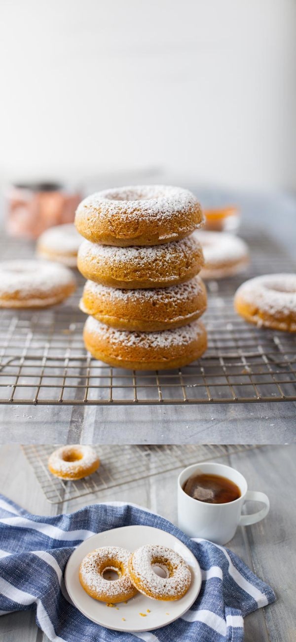 Whole Wheat Turmeric Honey Doughnuts