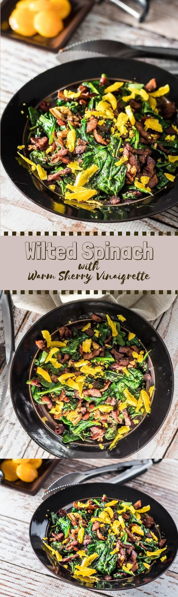 Wilted Spinach Salad With Warm Sherry Vinaigrette