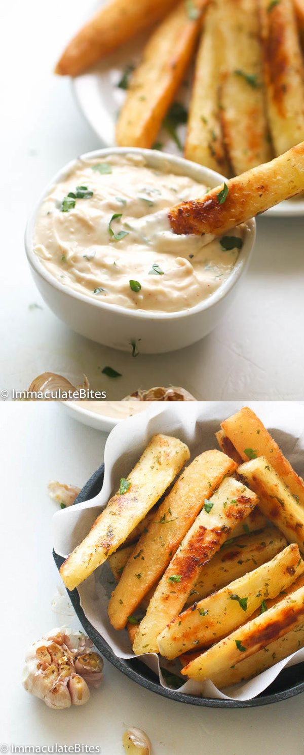 Yucca Fries & Roast Garlic Aioli