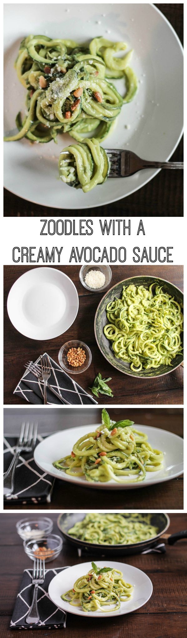 Zoodles with a Creamy Avocado Sauce