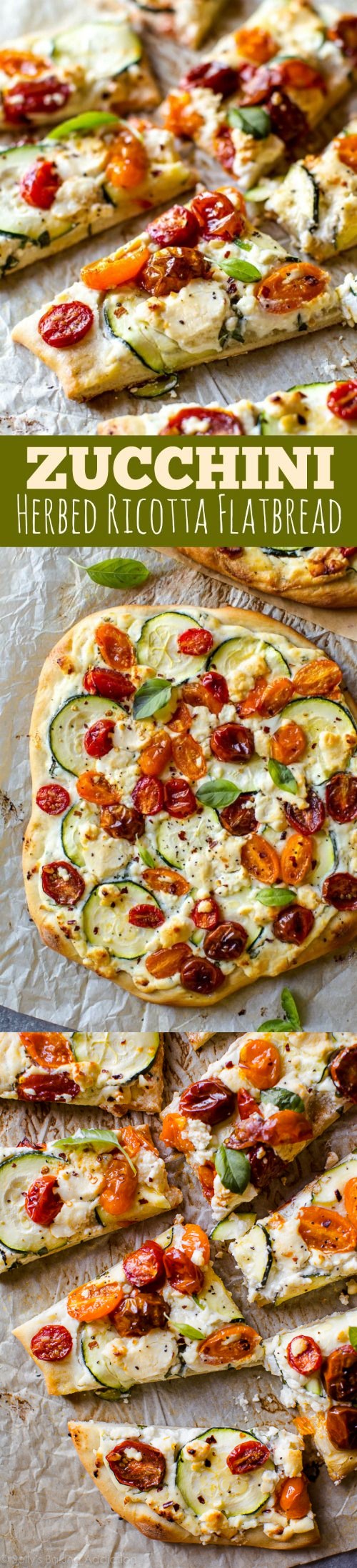 Zucchini & Herbed Ricotta Flatbread