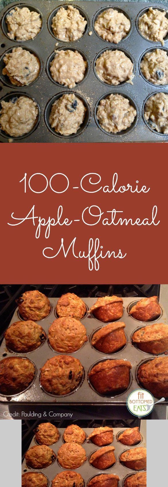 100-Calorie Apple-Oatmeal Muffins