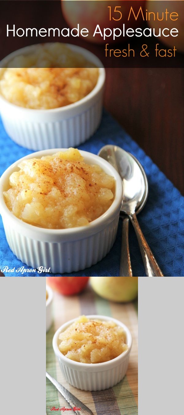 15 Minute Homemade Applesauce