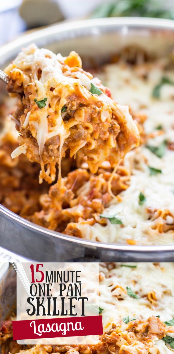 15 Minute One Pot Lasagna