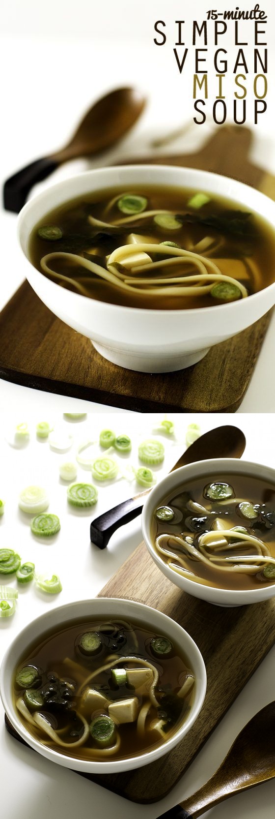 15 Minute Simple Vegan Miso Soup