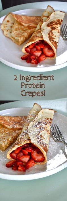 2 Ingredient Protein Crepes