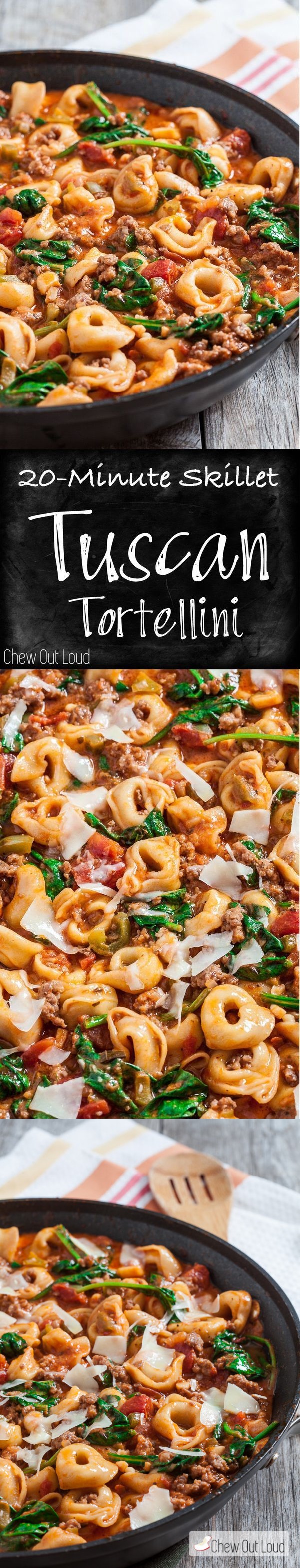 20-Minute Skillet Tuscan Tortellini