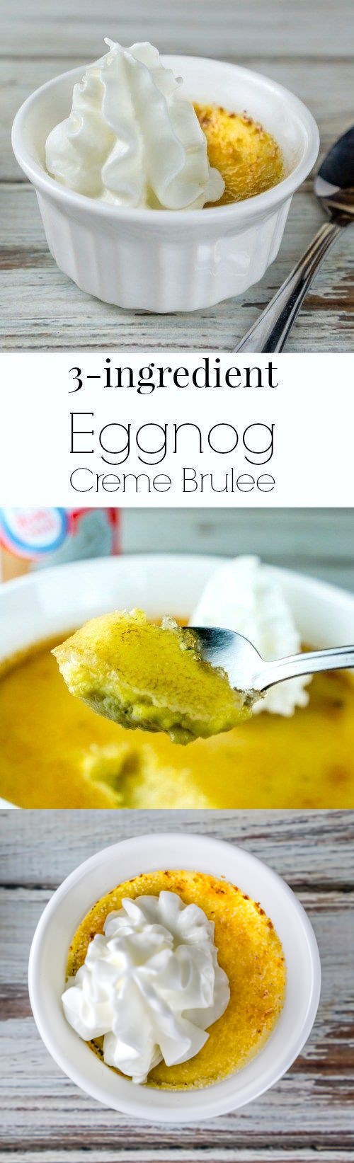 3-Ingredient Eggnog Creme Brulee