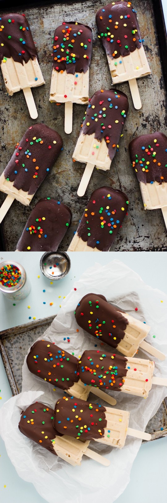 3-Ingredient Peanut Butter and Banana Popsicles