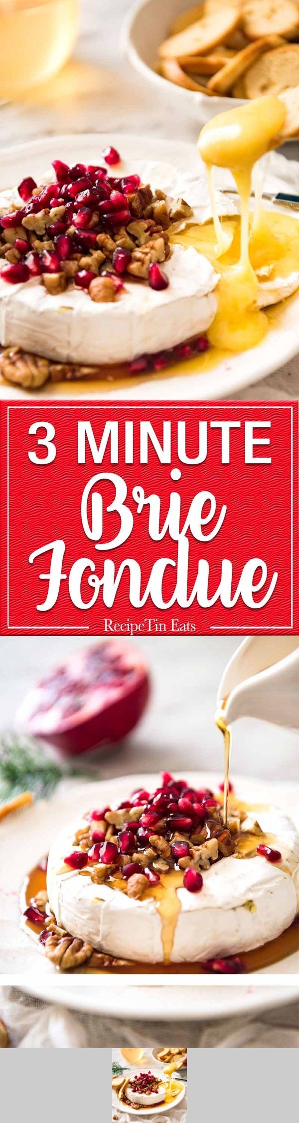 3 Minute Melty Festive Brie (Speed Baked Brie